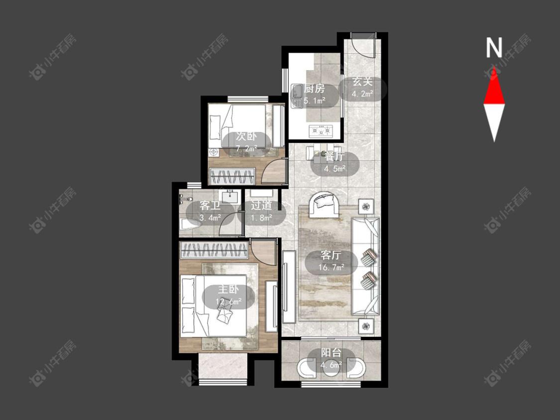 常州西林家园二期在售二手房源户型图_小牛看房