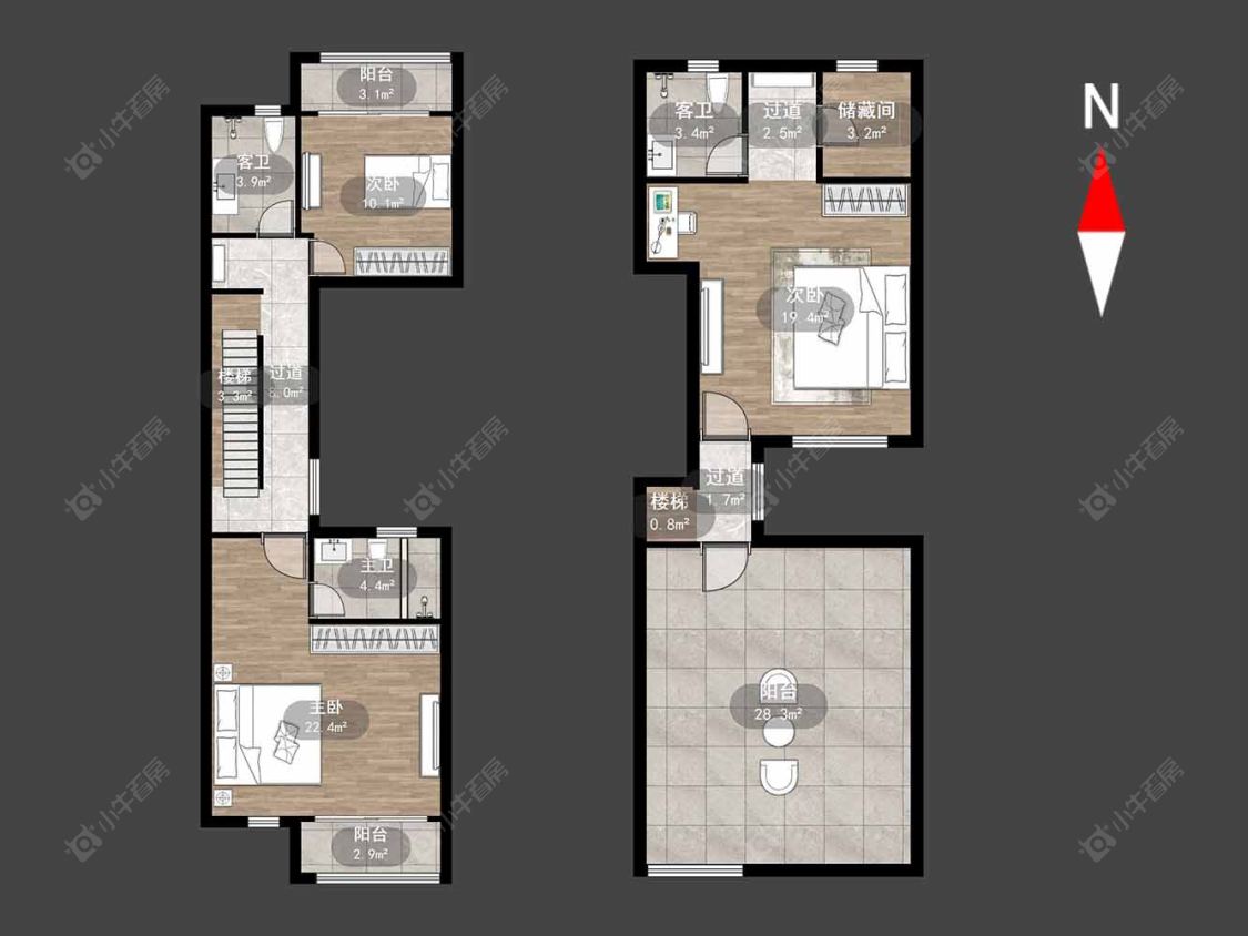 常州溪湖小镇在售二手房源户型图_小牛看房