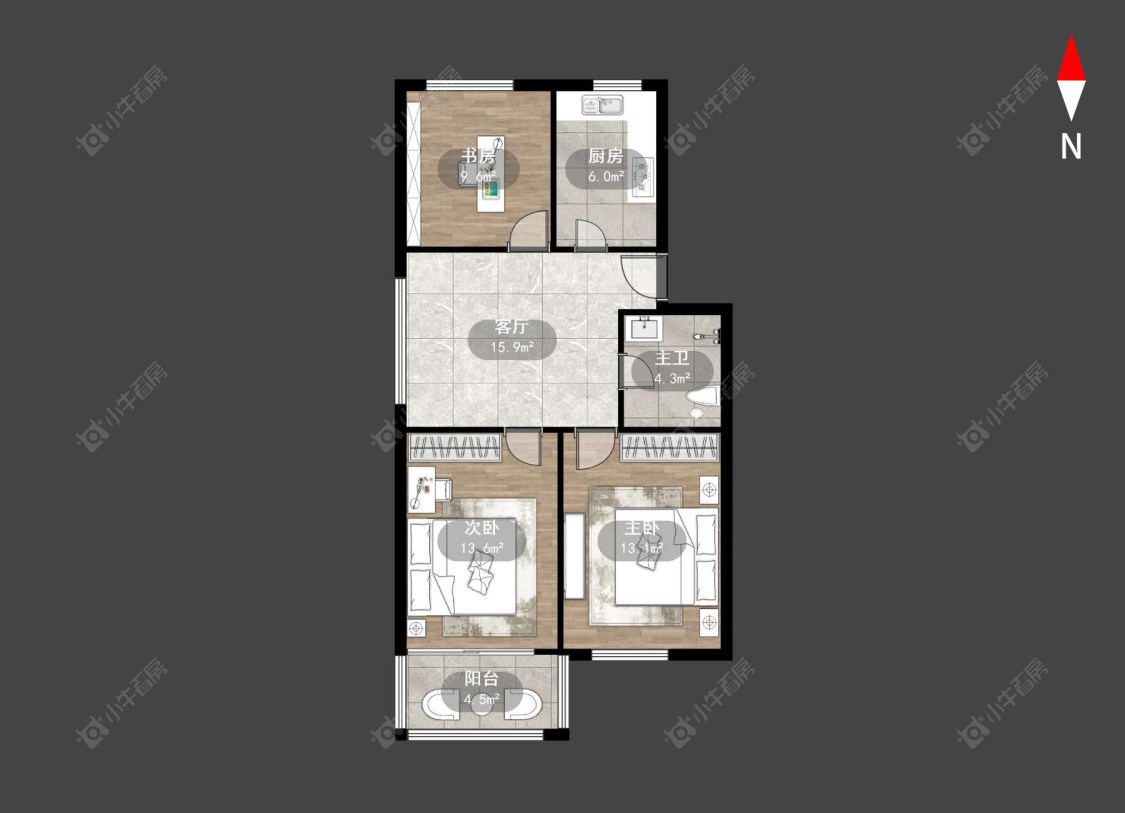 常州五角场东村在售二手房源户型图_小牛看房