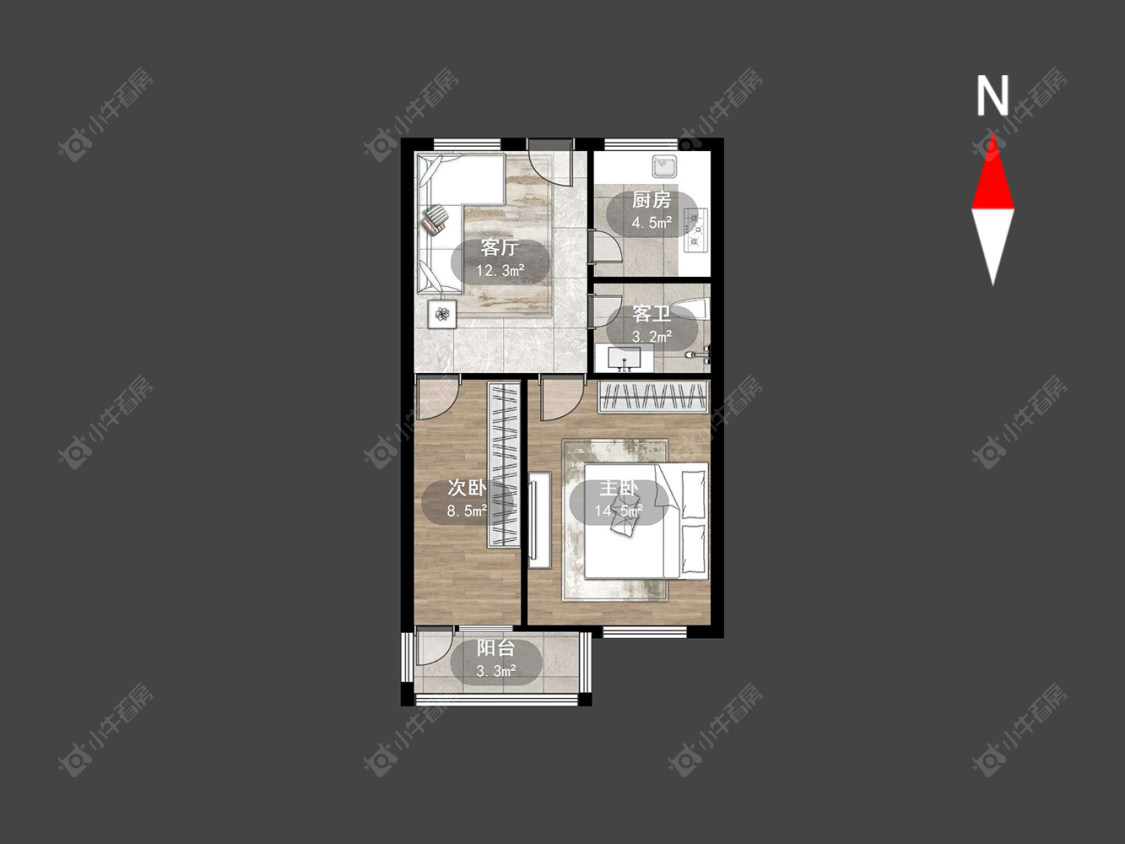 翠竹新村南区房源户型图 常州翠竹新村南区在售二手房源户型图_小牛看房