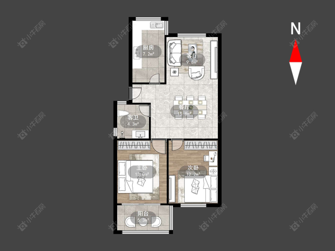 常州金谷花园在售二手房源户型图_小牛看房