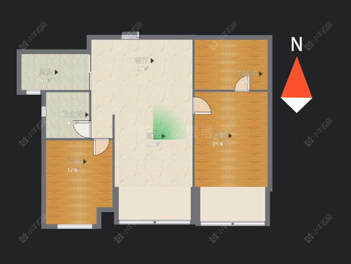 吾悦广场北区房源户型图 常州吾悦广场北区在售二手房源户型图_小牛看房