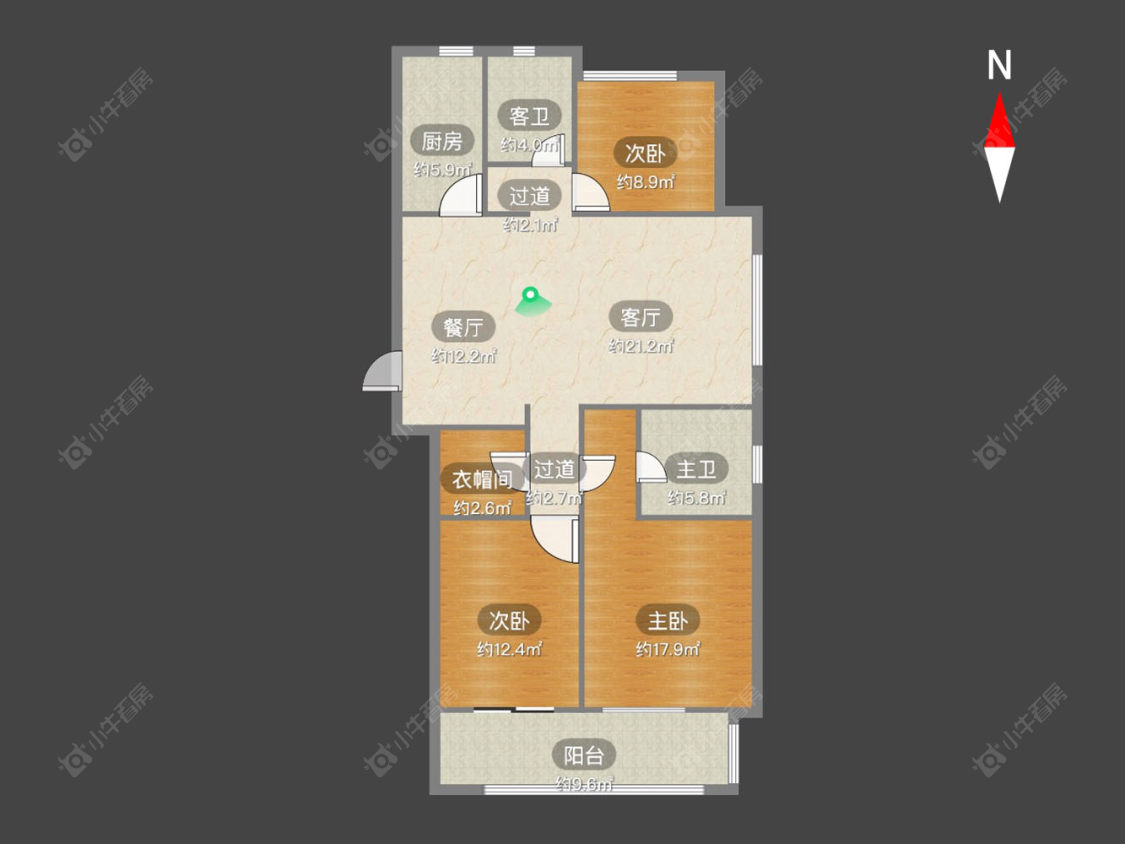 常州新城樾府(新北)在售二手房源户型图_小牛看房