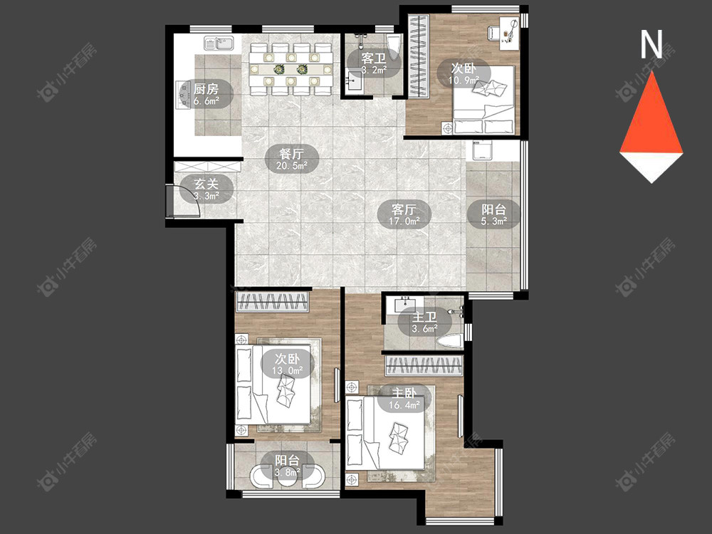 常州南甸苑在售二手房源户型图_小牛看房