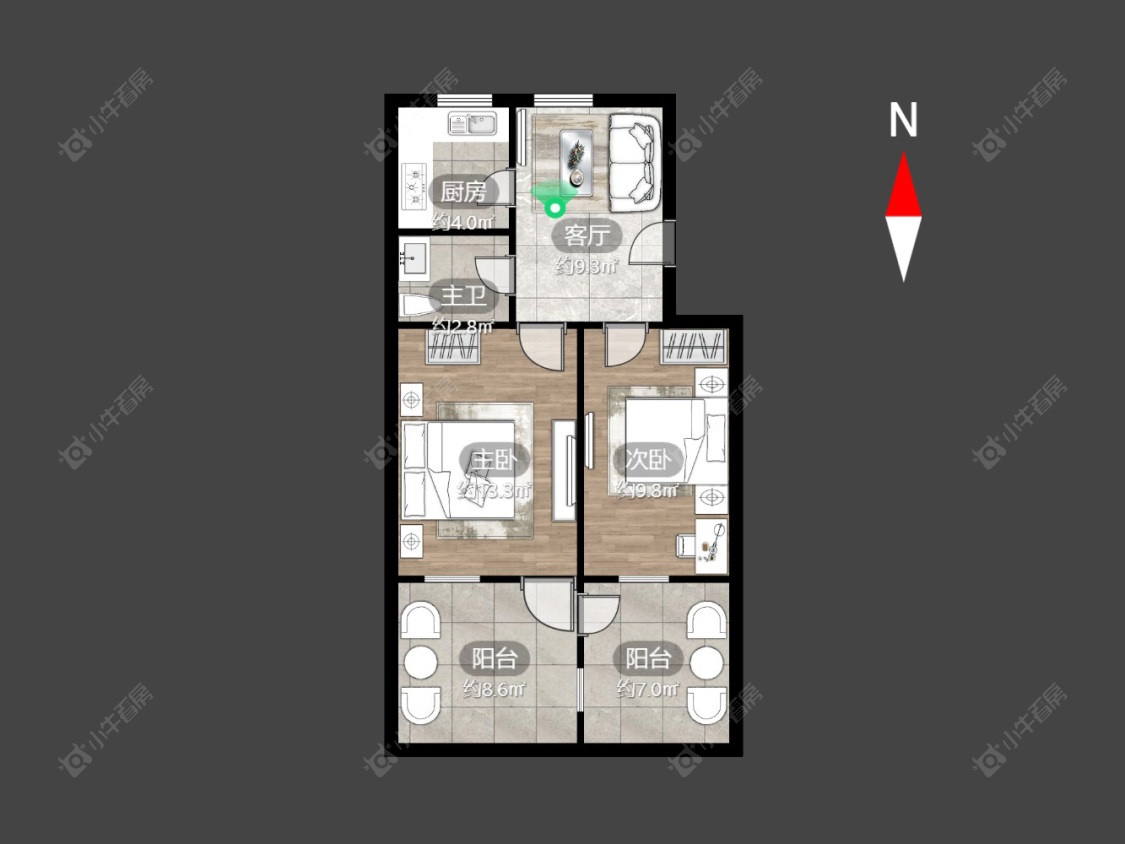 常州元丰桥在售二手房源户型图_小牛看房