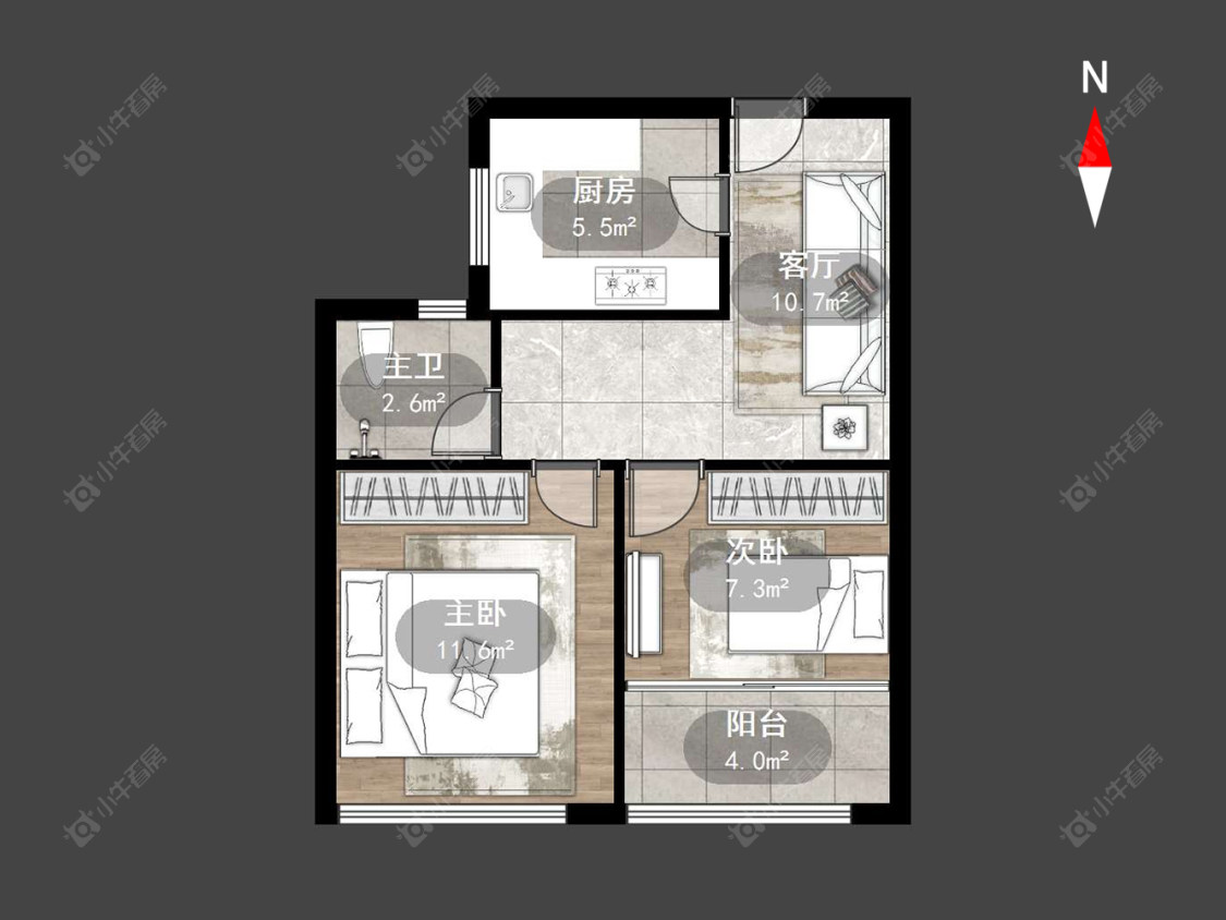 常州金地花苑在售二手房源户型图_小牛看房