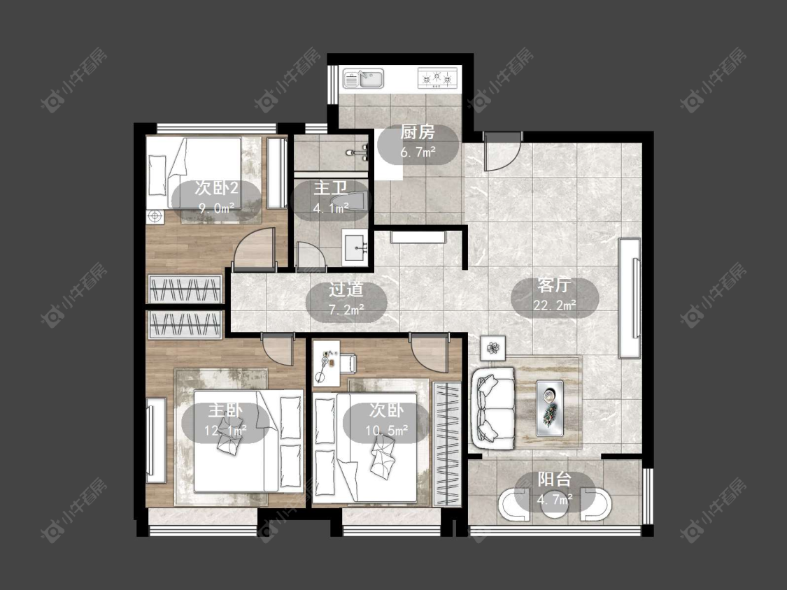 丹阳爱家尚城在售二手房源户型图_小牛看房