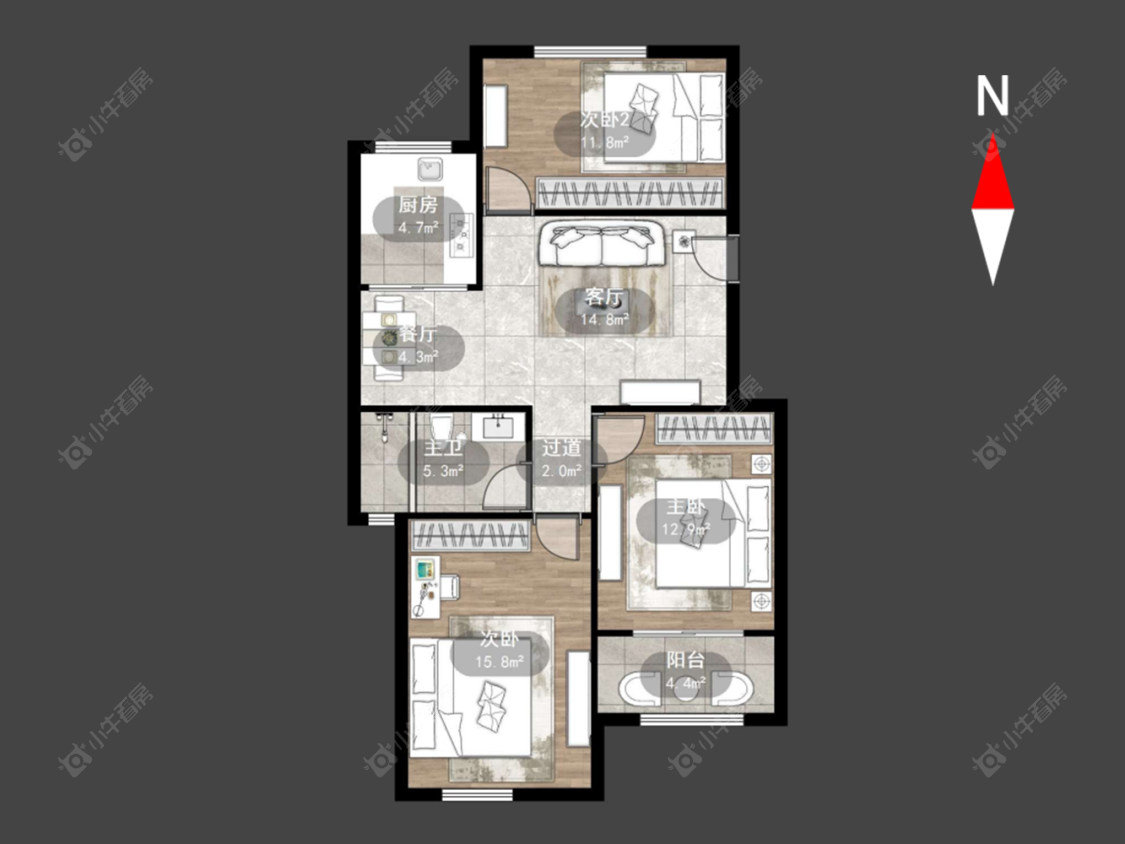 怡枫苑房源户型图 常州怡枫苑在售二手房源户型图_小牛看房