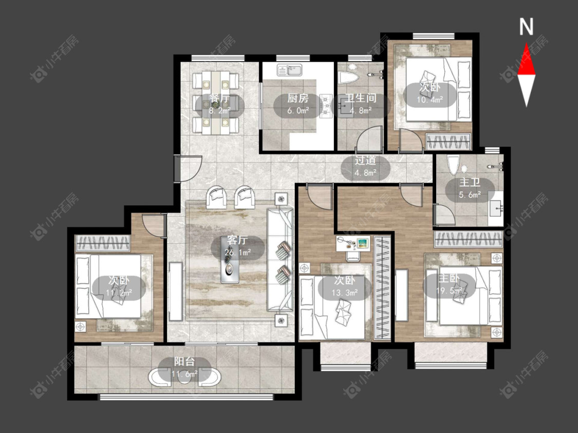 晋陵文禧房源户型图 常州晋陵文禧在售二手房源户型图_小牛看房