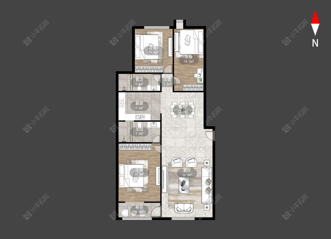 御翠园房源户型图 常州御翠园在售二手房源户型图_小牛看房
