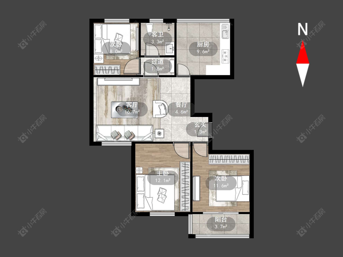 御水华庭二期房源户型图 常州御水华庭二期在售二手房源户型图_小牛看房