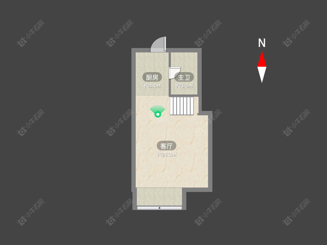 常州富都商务公寓在售二手房源户型图_小牛看房