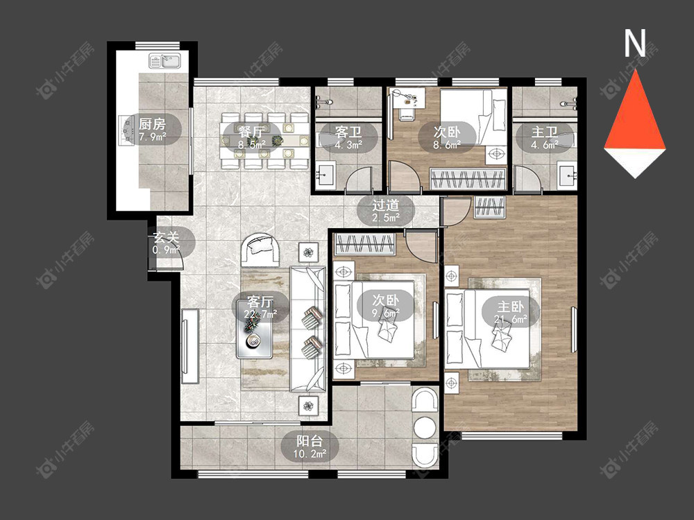 莱蒙城美景公寓房源户型图 常州莱蒙城美景公寓在售二手房源户型图_小牛看房