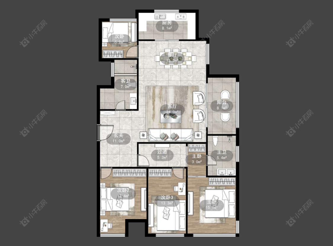 常州凤凰湖花园在售二手房源户型图_小牛看房