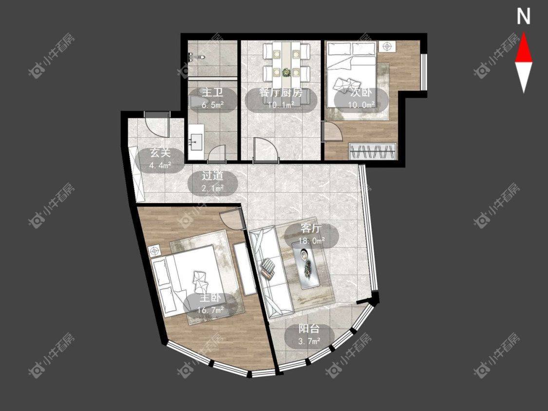 常州乐颐大厦在租房源室内图_小牛看房