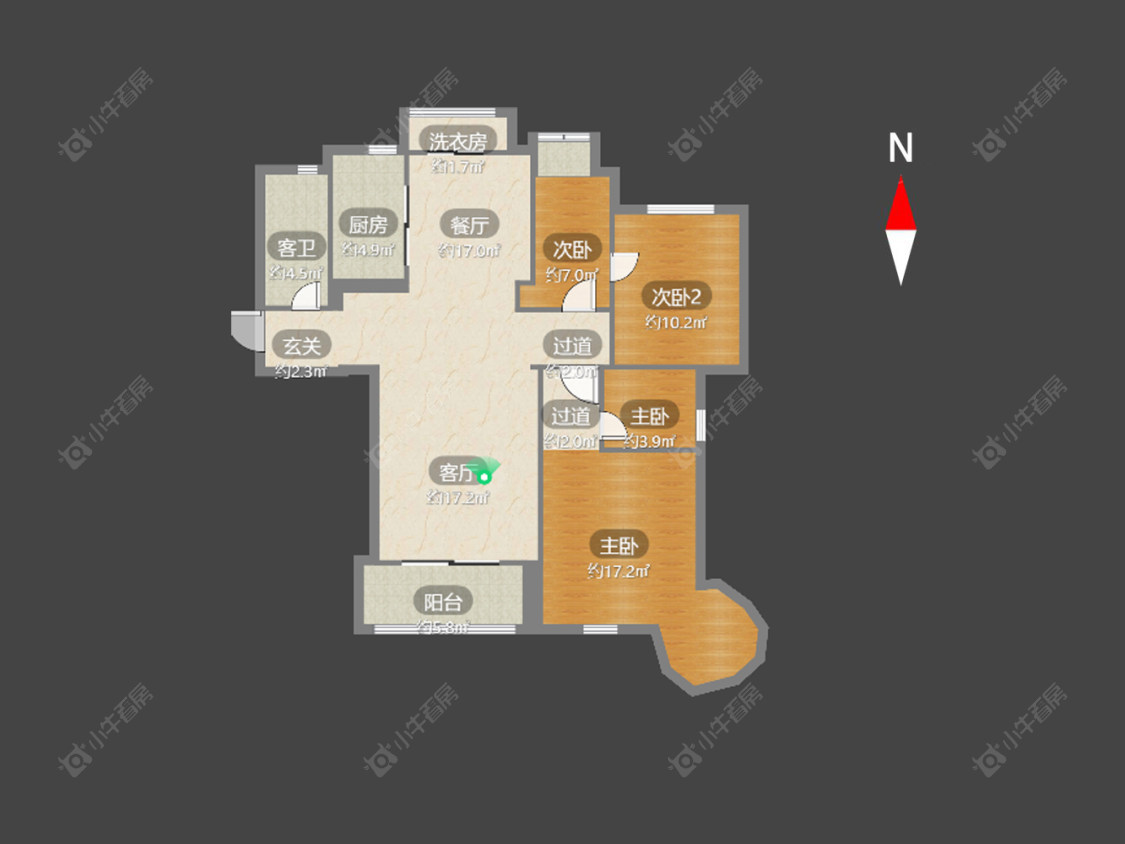 常州都市雅居在售二手房源户型图_小牛看房