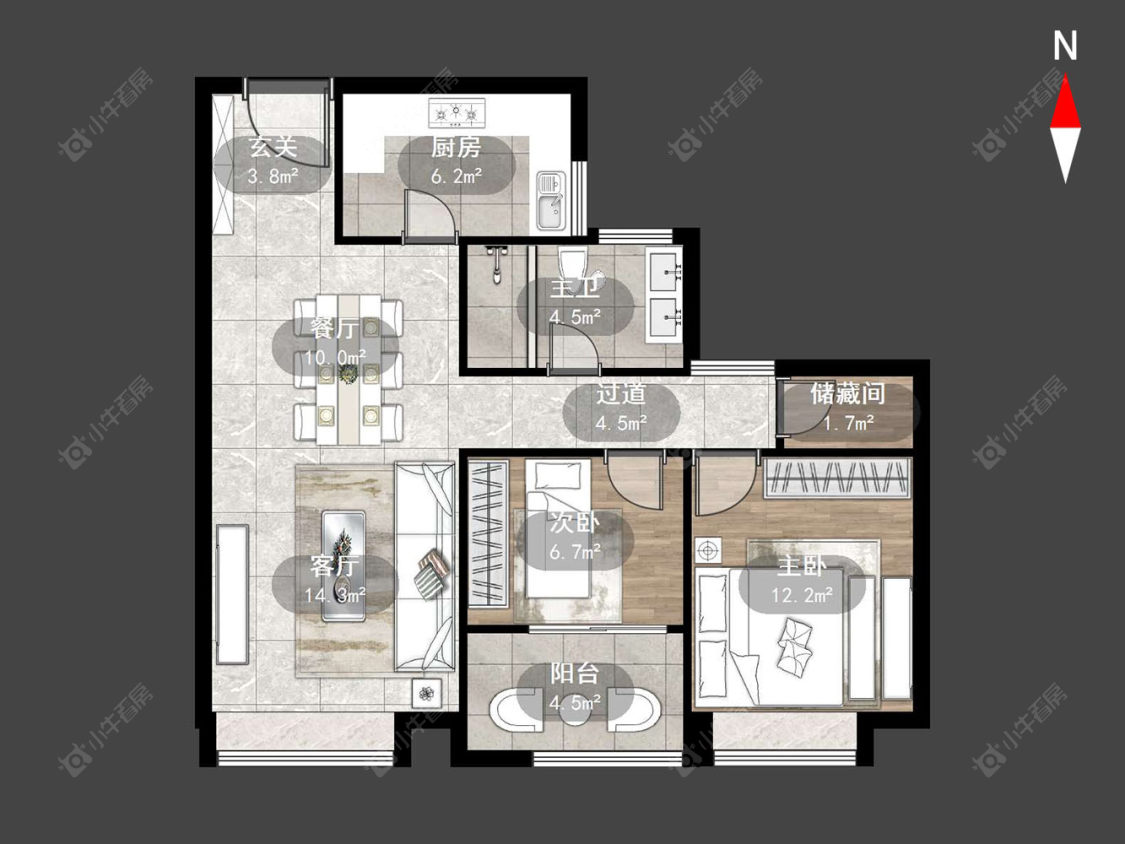 常州五星星韵城在售二手房源户型图_小牛看房