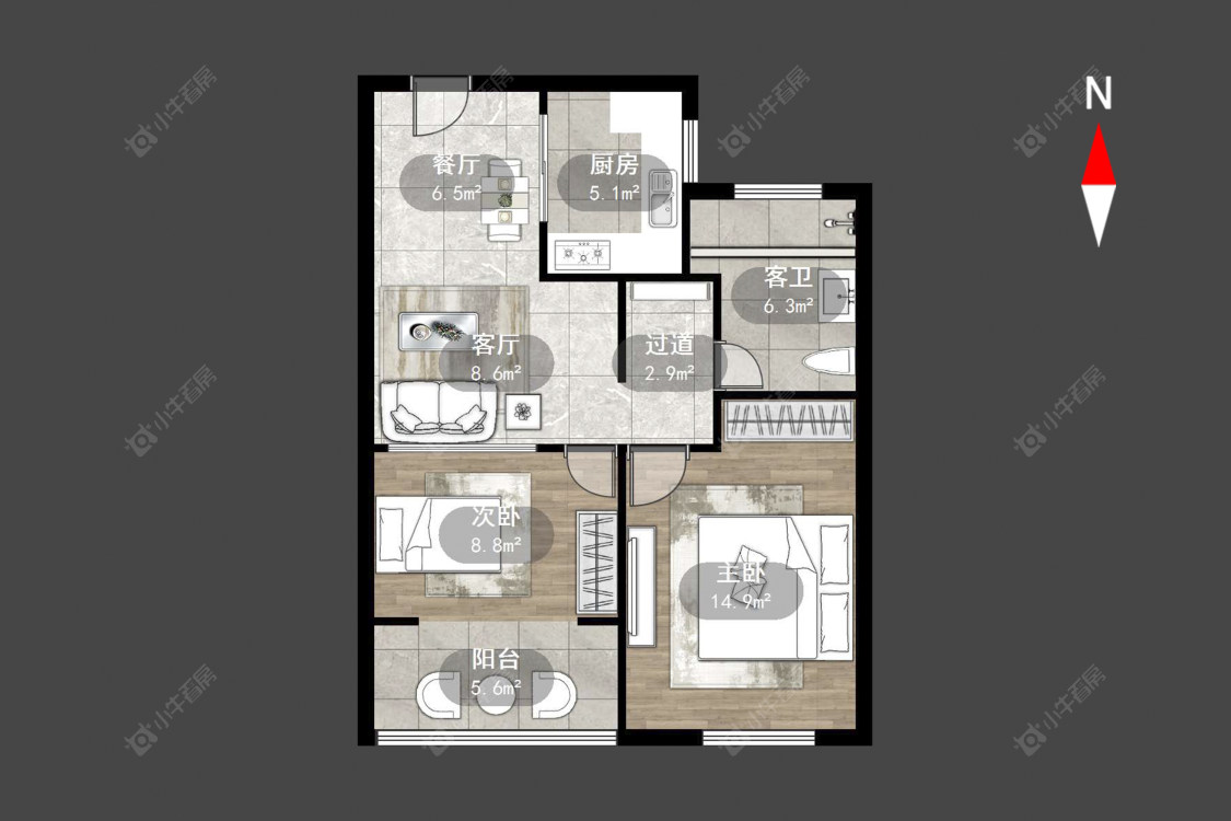 常州绿地峰云汇在售二手房源户型图_小牛看房