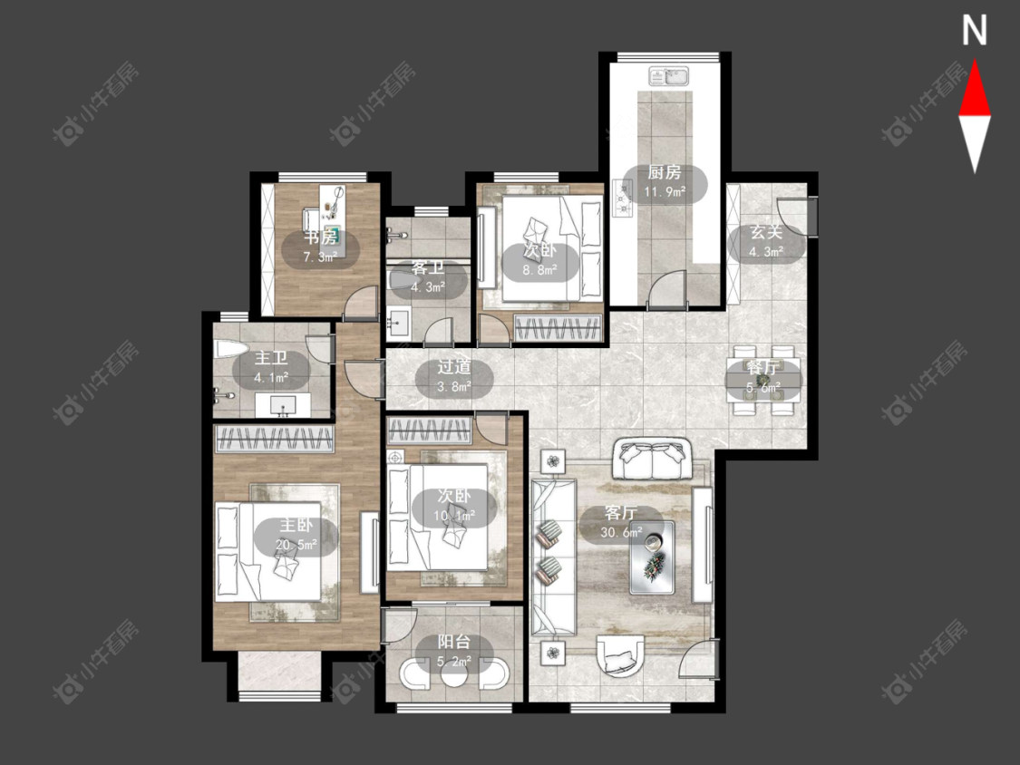 常州嘉宏盛世在售二手房源户型图_小牛看房