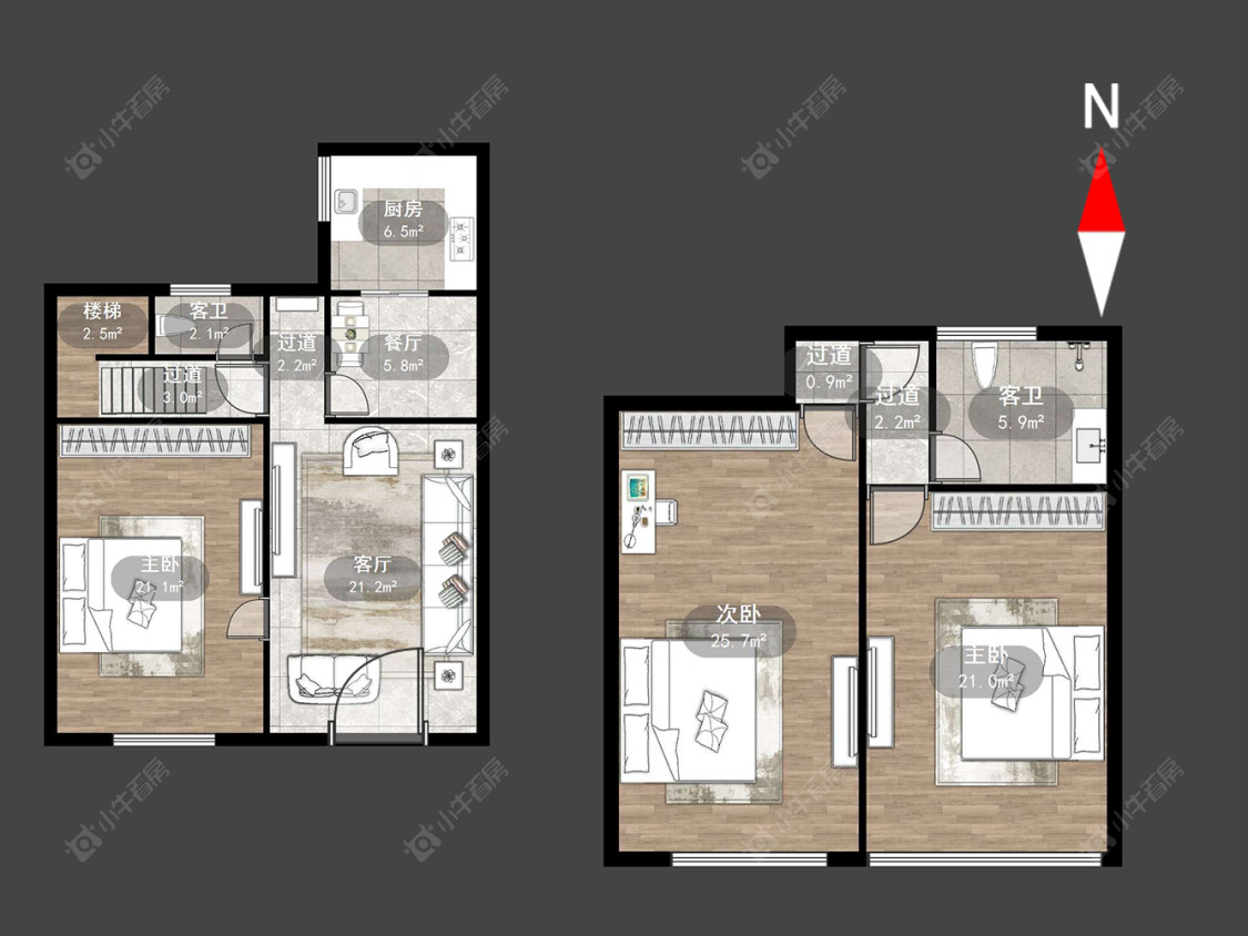 常州白庄村在售二手房源户型图_小牛看房