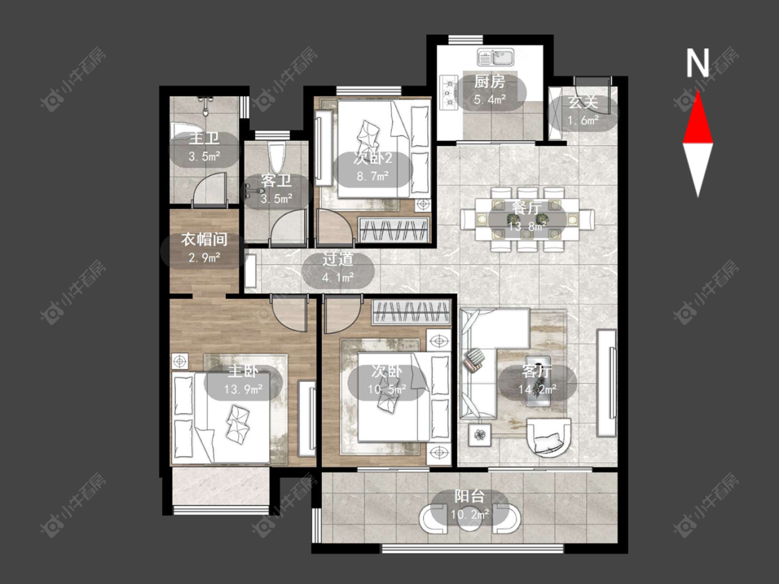 雅居乐熙悦府房源户型图 常州雅居乐熙悦府在售二手房源户型图_小牛看房