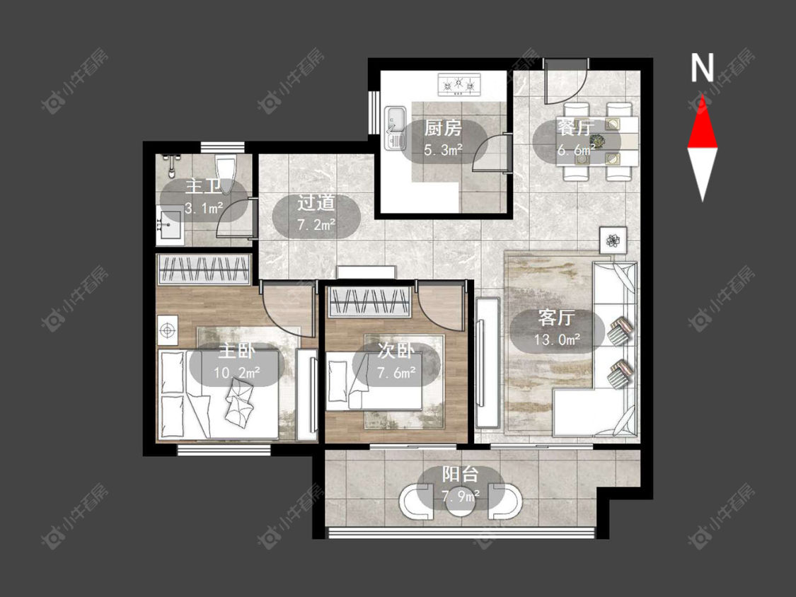 天启瑞禧花园房源户型图 常州天启瑞禧花园在售二手房源户型图_小牛看房
