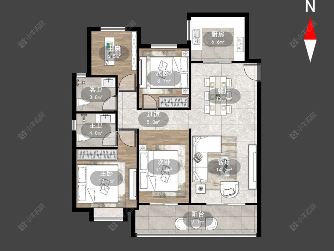 常州华润万象府在售二手房源户型图_小牛看房