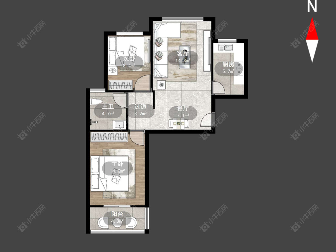 青洋花苑房源户型图 常州青洋花苑在售二手房源户型图_小牛看房