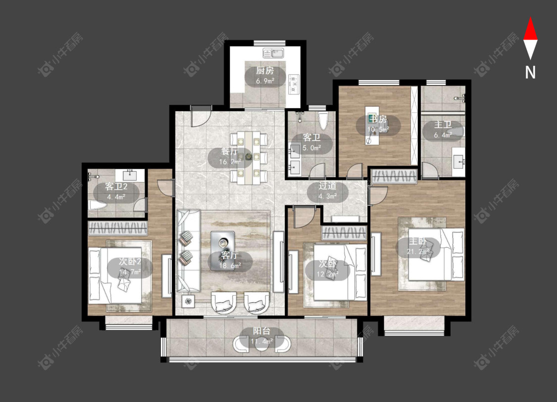 中海铂悦公馆房源户型图 常州中海铂悦公馆在售二手房源户型图_小牛看房