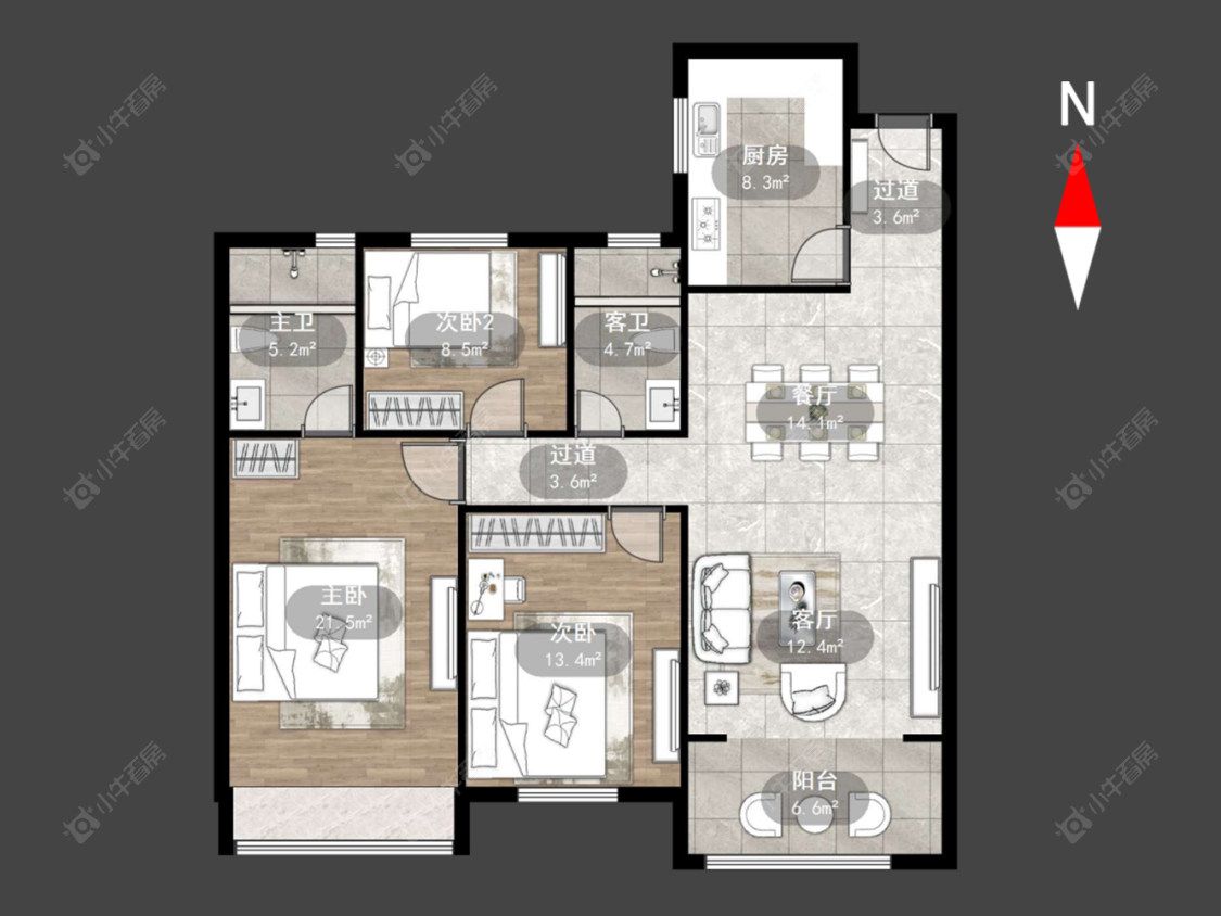 常州香山福园在售二手房源户型图_小牛看房