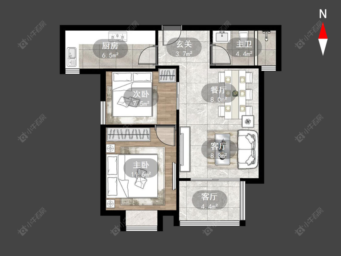 常州天隽峰在售二手房源户型图_小牛看房