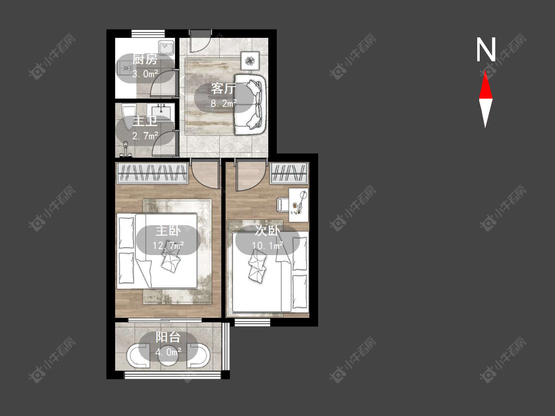 常州丽华二村在售二手房源户型图_小牛看房