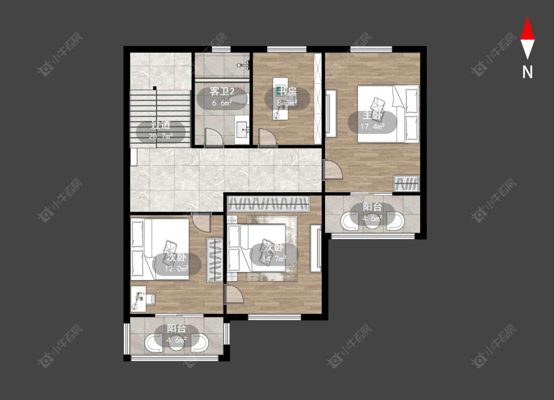常州桃园公寓在售二手房源户型图_小牛看房