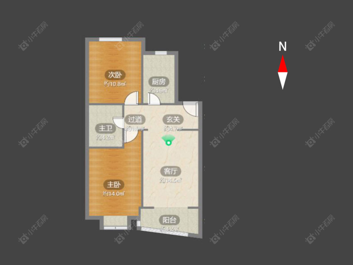 常州新龙花苑东区在售二手房源户型图_小牛看房