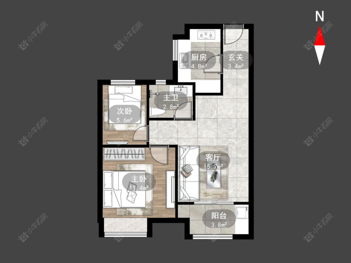 清云澜湾A区房源户型图 常州清云澜湾A区在售二手房源户型图_小牛看房