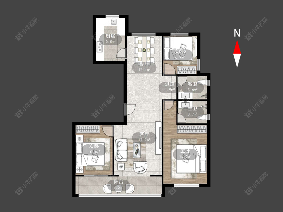 常州德信佳源君宸府在售二手房源户型图_小牛看房