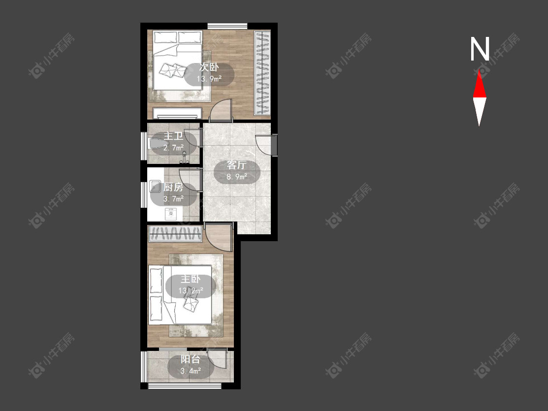 常州丽华一村在售二手房源户型图_小牛看房
