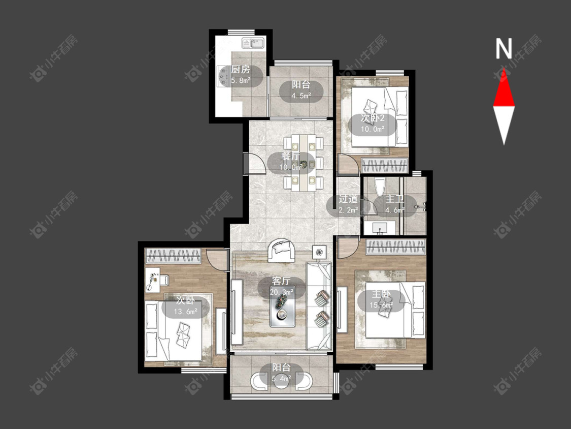 常州凤凰名城在售二手房源户型图_小牛看房