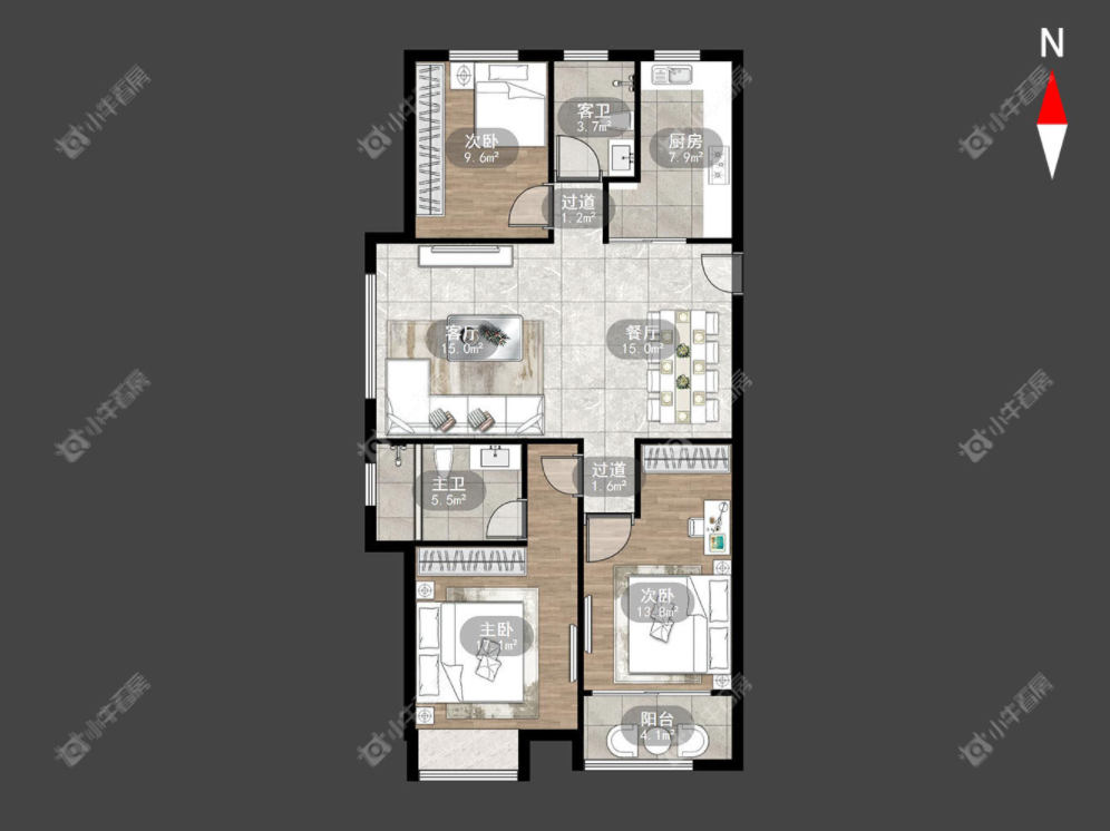 常州龙涛香榭丽园在租房源_小牛看房