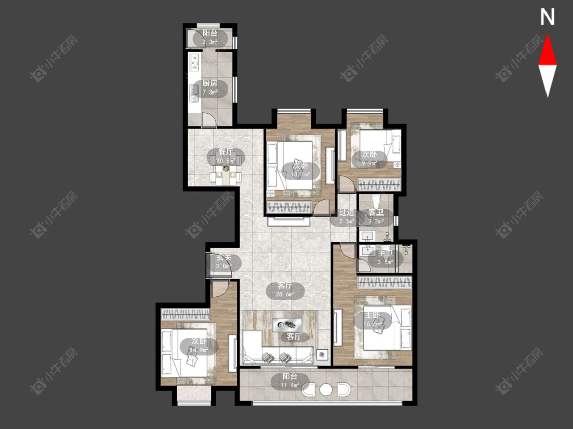 嘉宏盛世房源户型图 常州嘉宏盛世在售二手房源户型图_小牛看房