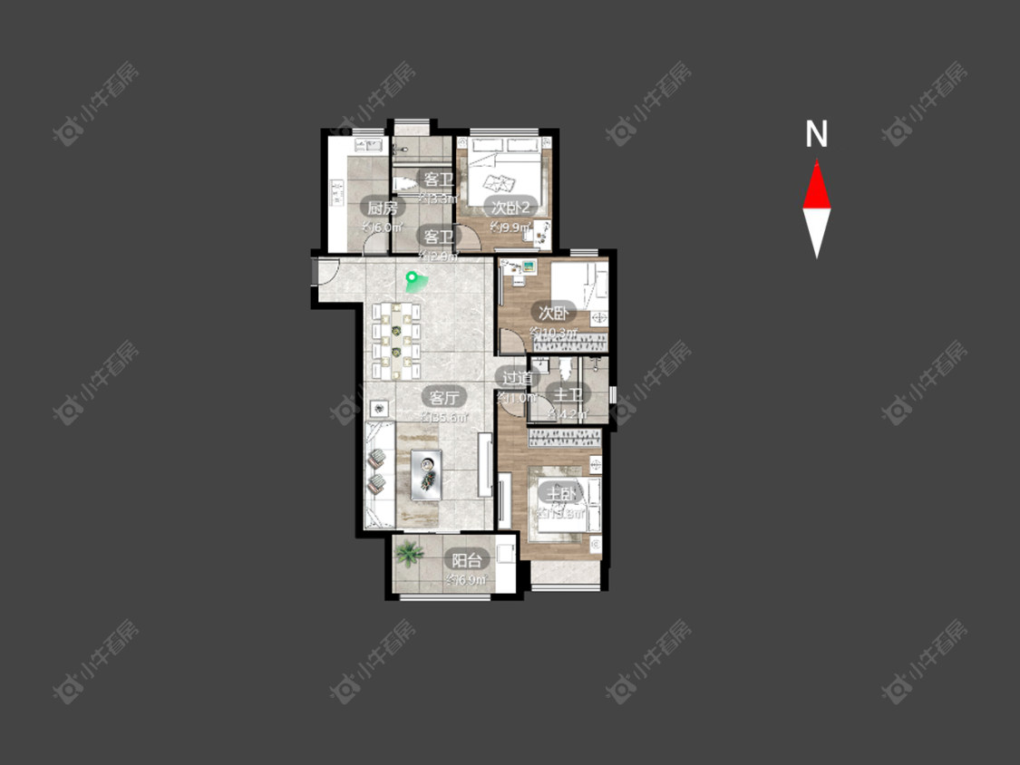 常州长兴好日子家园在售二手房源户型图_小牛看房