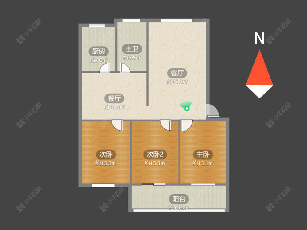 常州清潭五村在售二手房源户型图_小牛看房