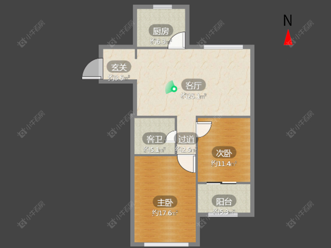 常州康桥水郡在售二手房源户型图_小牛看房