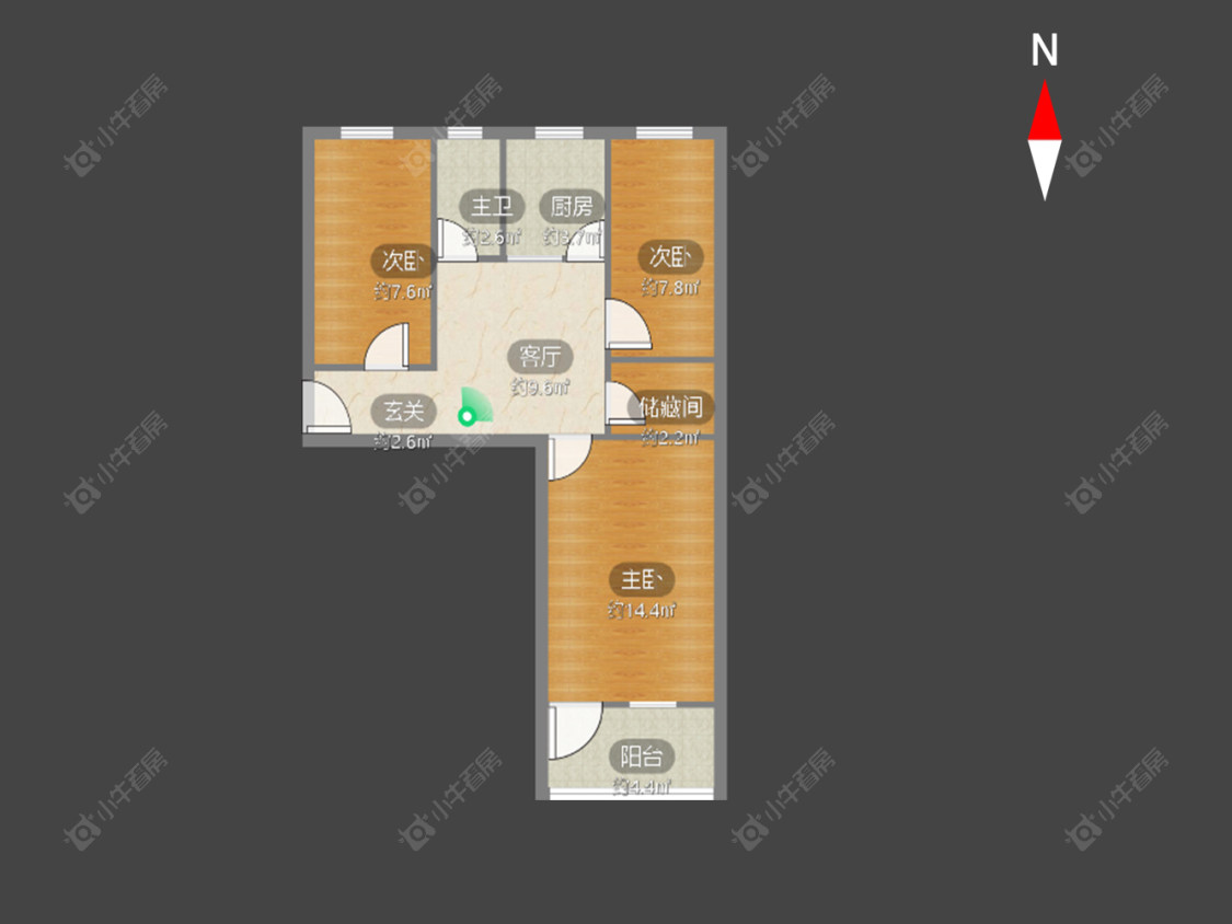 东园新村房源户型图 常州东园新村在售二手房源户型图_小牛看房