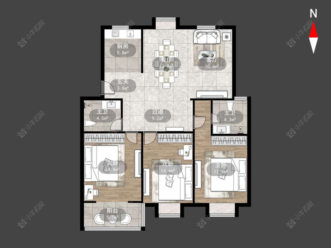常州西林家园一期在售二手房源户型图_小牛看房