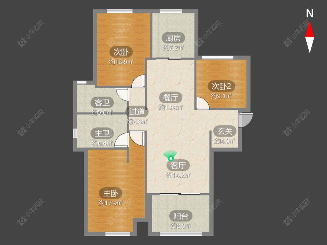 常州香溢紫郡三期在售二手房源户型图_小牛看房