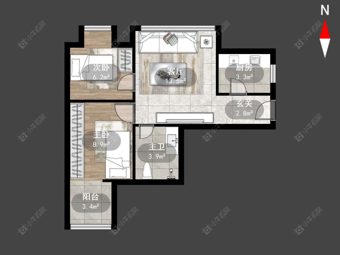 名骏家园房源户型图 常州名骏家园在售二手房源户型图_小牛看房