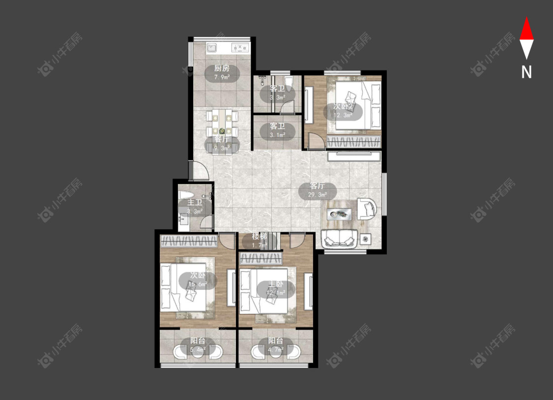 常州桃园公寓在售二手房源户型图_小牛看房