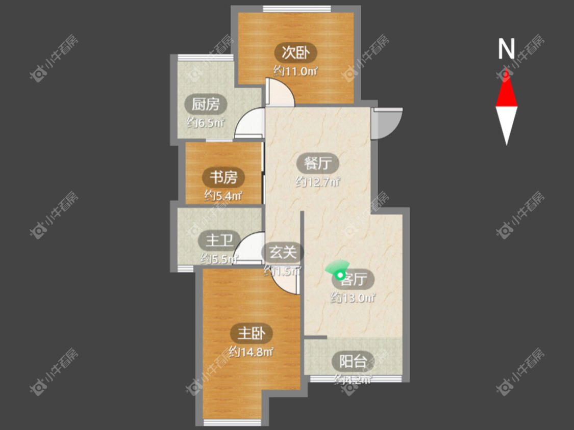 常州怡枫苑在租房源户型图_小牛看房