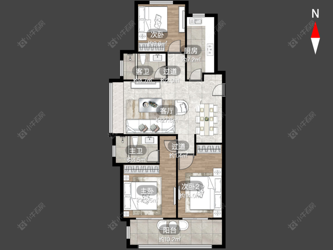 旭辉都会里房源户型图 常州旭辉都会里在售二手房源户型图_小牛看房